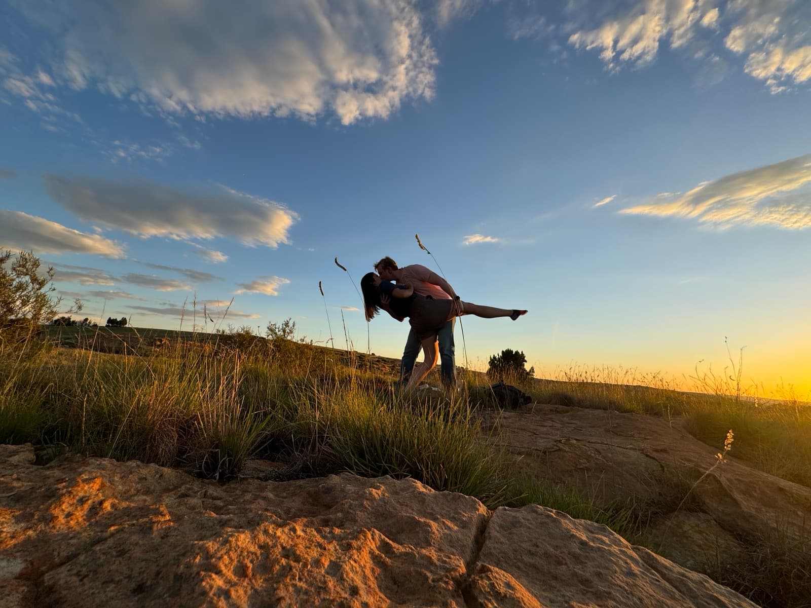 Emily and Stephen at sunset
